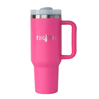 Double Wall Insulated Stainless Steel Tumbler with Handle