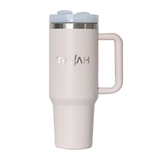 Double Wall Insulated Stainless Steel Tumbler with Handle